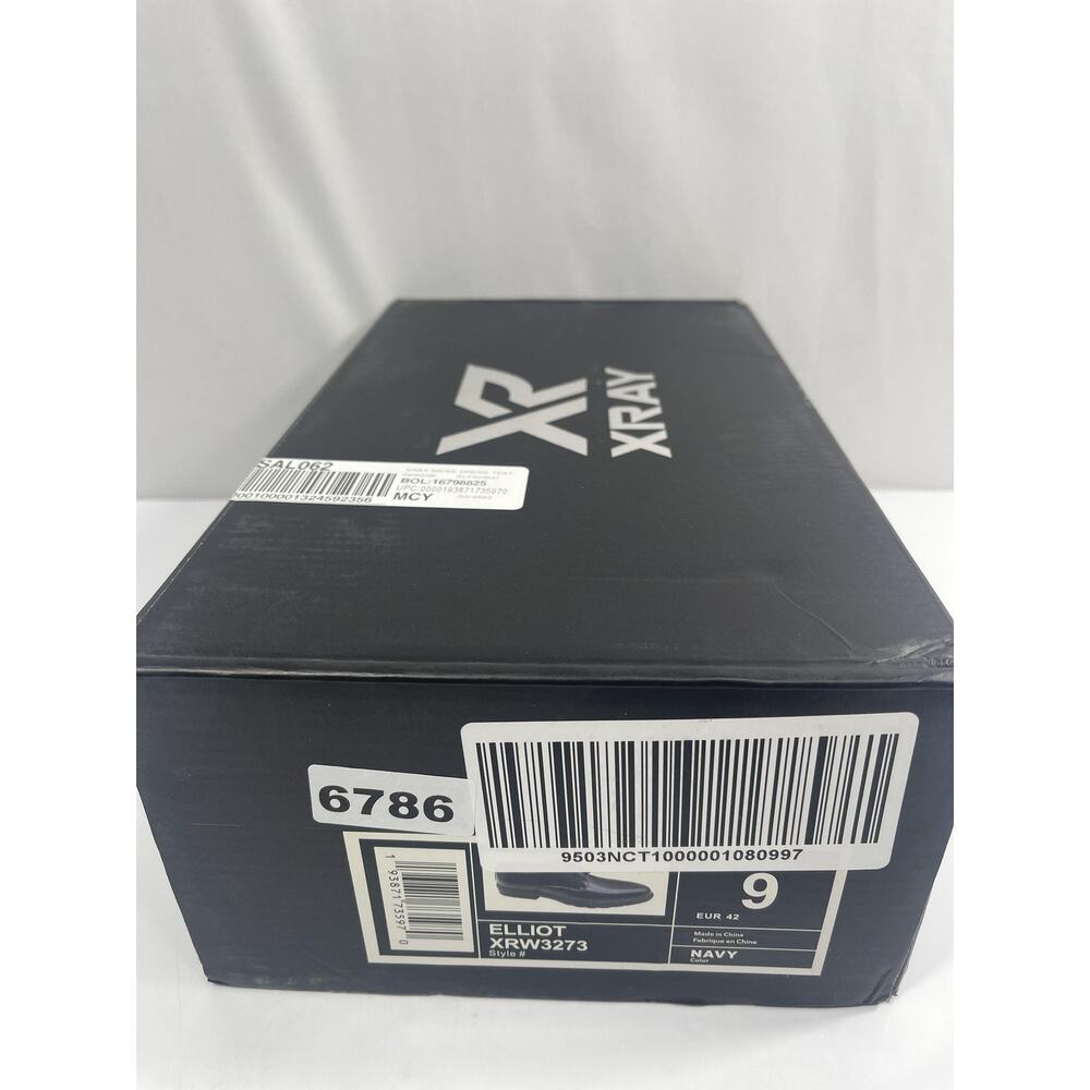 XRAY Elliot Shoes Mens Size 9 Blue Synthetic Lace Up Dress Derby New Box - Picture 12 of 13